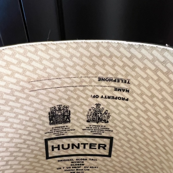 Hunter Rainboots original gloss Black size 9. EUC. Tall. - Picture 3 of 6